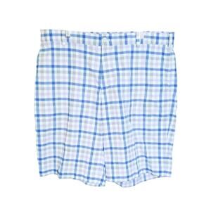 Nike Golf Mens Dri Fit Blue and Tan Plaid Slant Pockets Golf Shorts Size 36